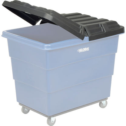 Global Industrial Plastic Hinged Black Lid for 16 bushel truck (WB800372)