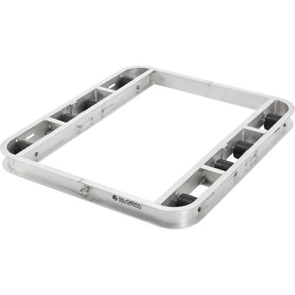 Global Industrial Aluminum Pallet Dolly with Tilt Rollers, 48" x 42", 6000 lb. Cap. (WB800501)