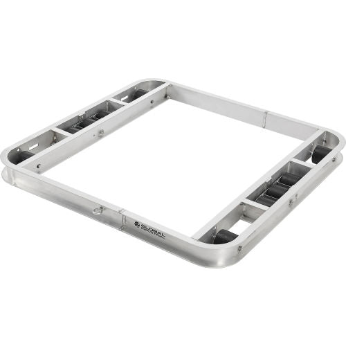 Global Industrial Aluminum Pallet Dolly with Tilt Rollers, 48" x 48", 6000 lb. Cap. (WB800502)
