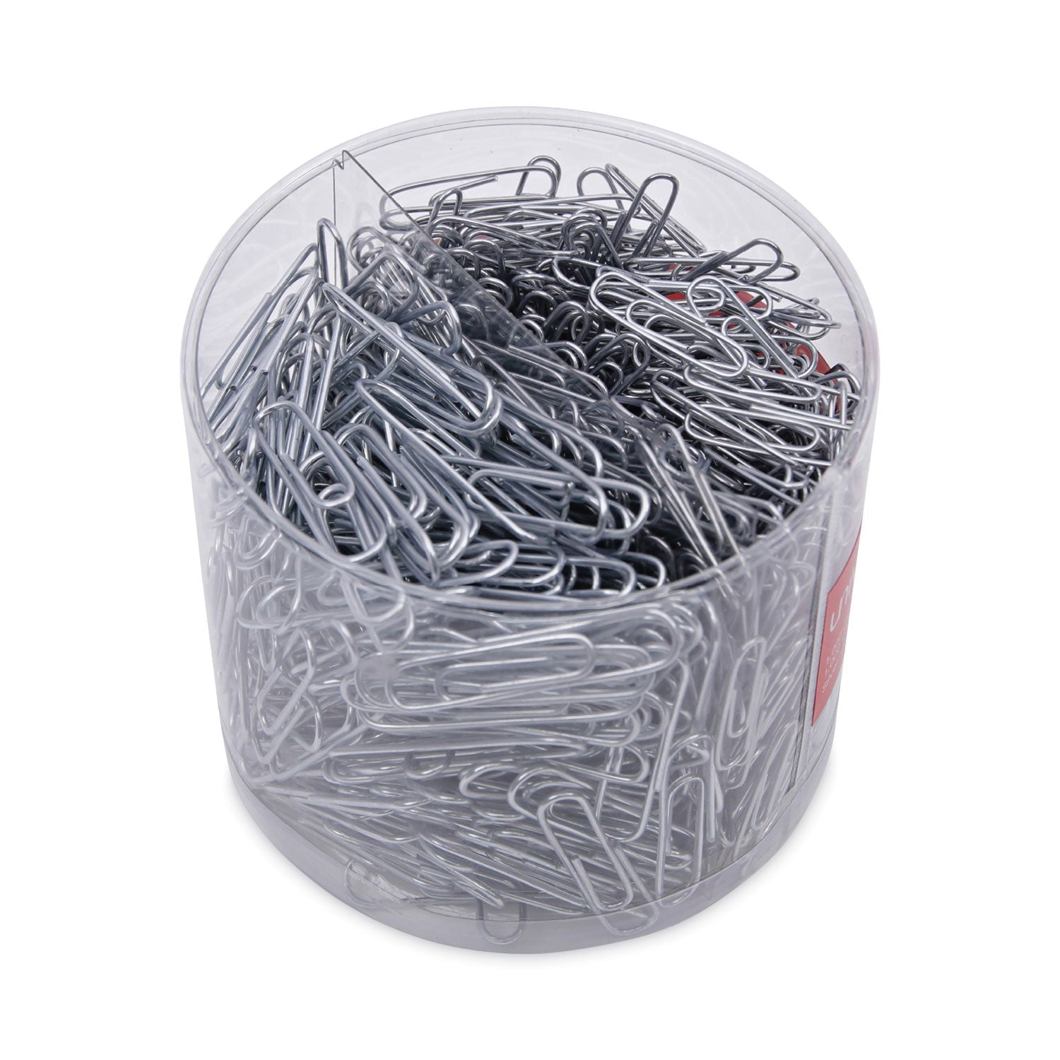 universal-plastic-coated-paper-clips-with-one-compartment-storage-tub-num-unv21001_4