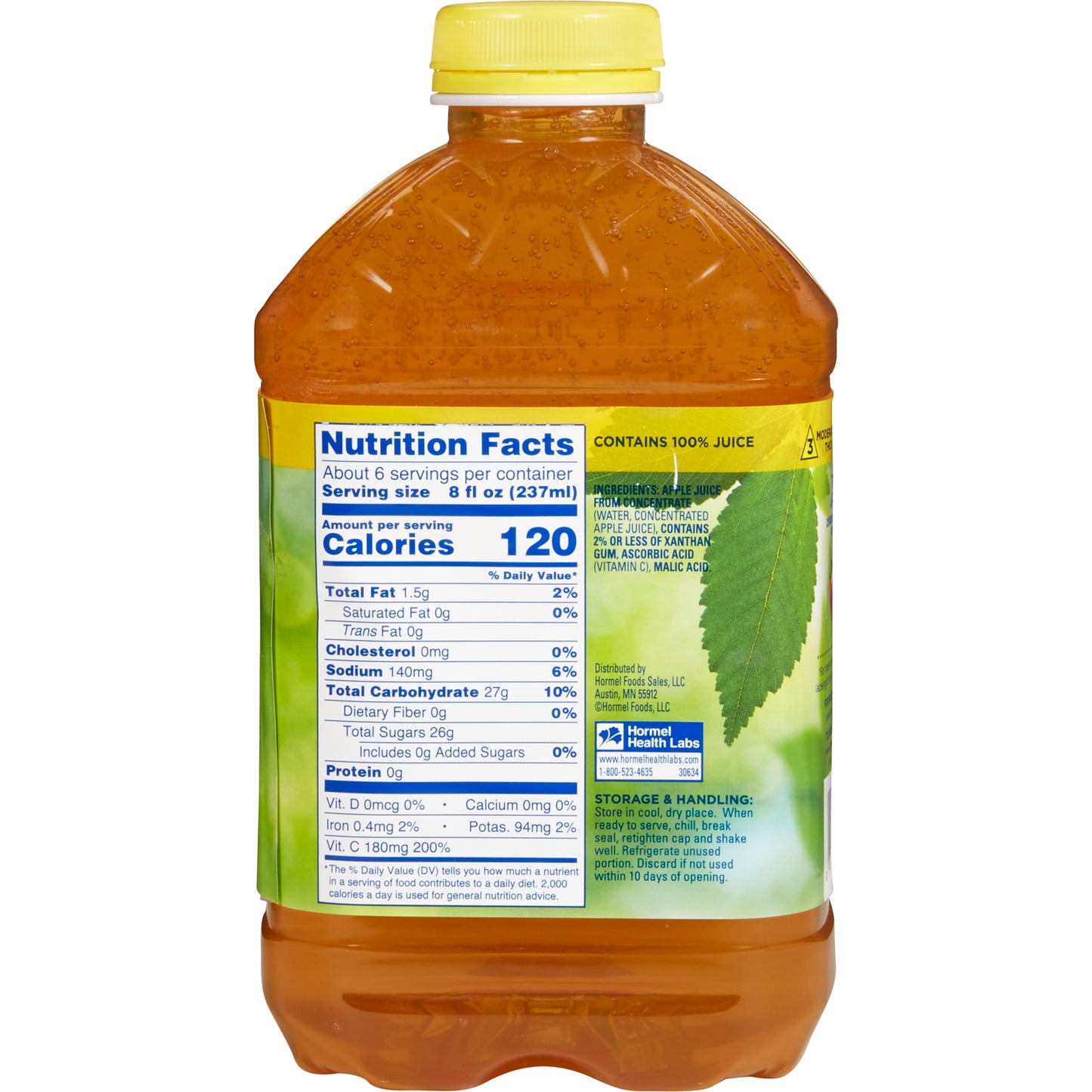 Thick & Easy® Thickened Beverage 46 oz. Bottle Apple Flavor Liquid IDDSI Level 3 Moderately Thick/Liquidized (797170_EA)