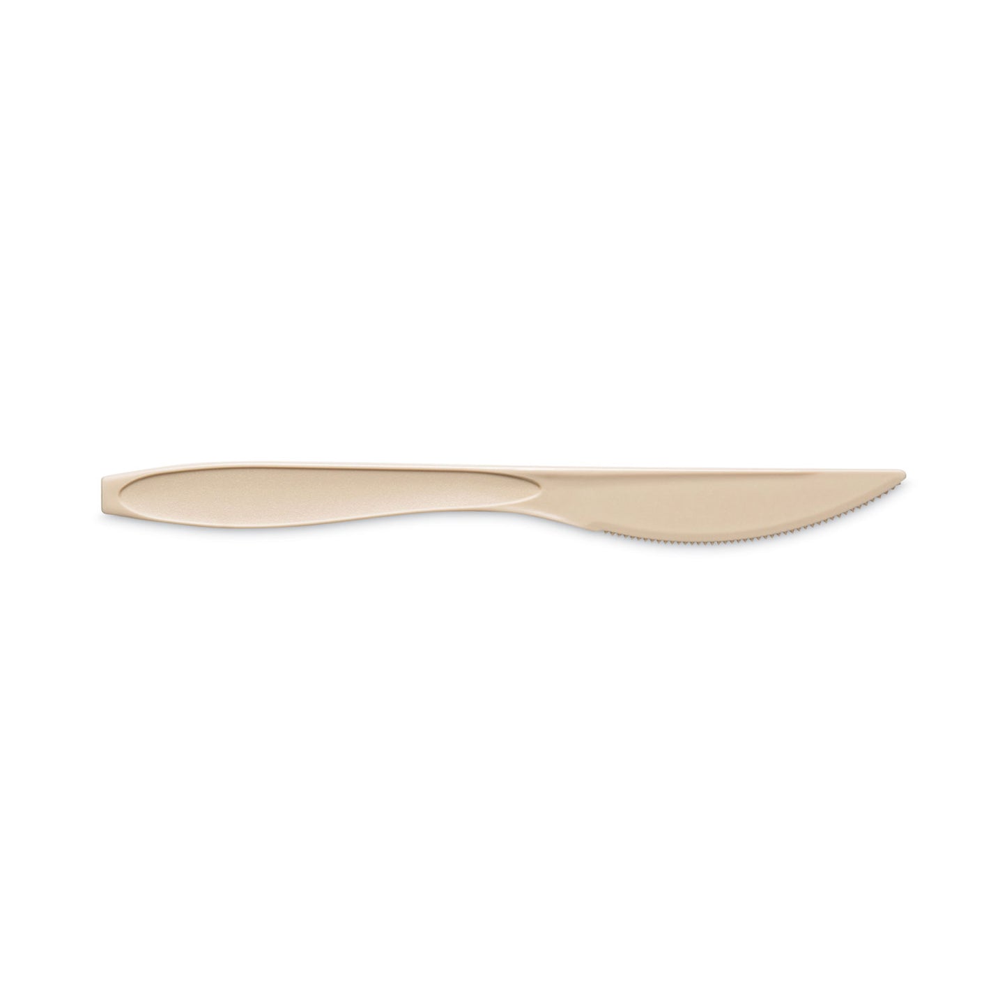 SOLO® Medium Weight Polystyrene Knives, Plastic, Champagne, 1,000/Carton (SCCRSAK)
