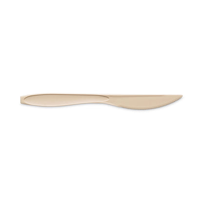 SOLO® Medium Weight Polystyrene Knives, Plastic, Champagne, 1,000/Carton (SCCRSAK)