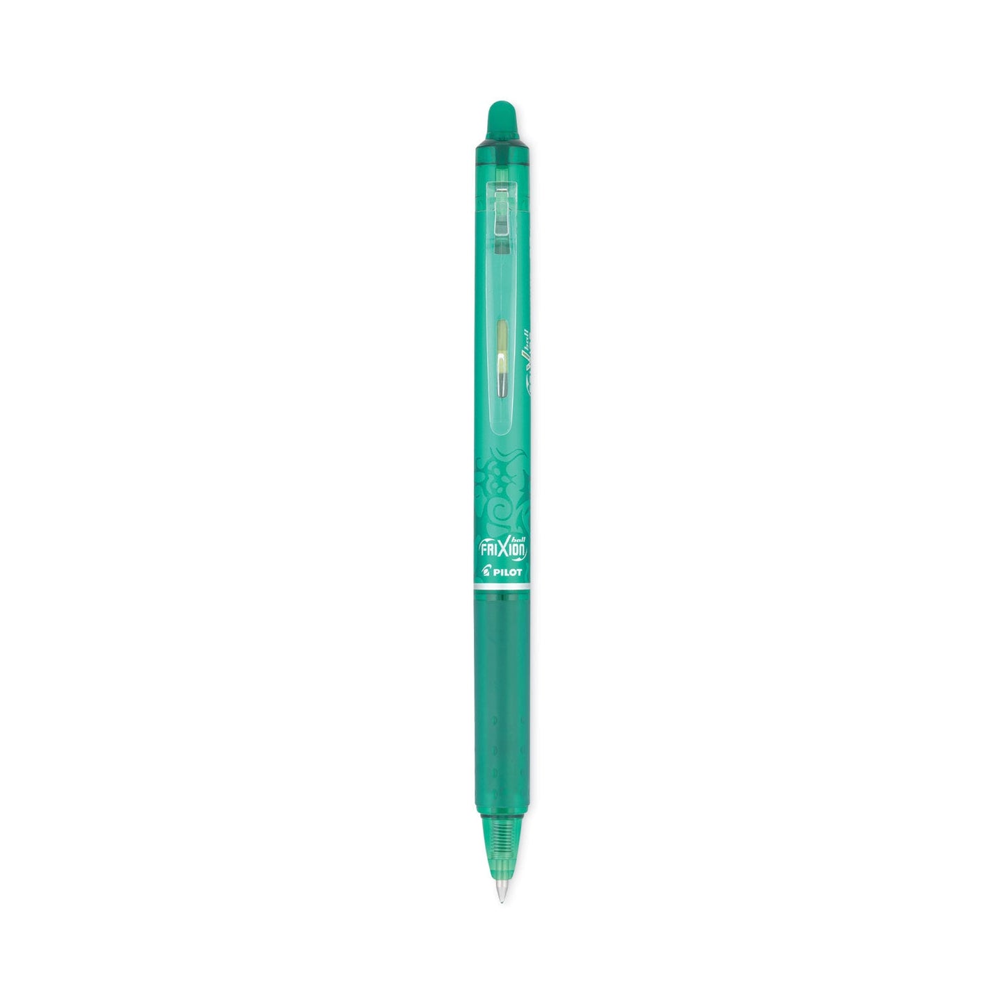 pilot-r-frixion-clicker-erasable-gel-pen-retractable-fine-0-7-mm-green-ink-green-barrel-dozen-pil31476_5