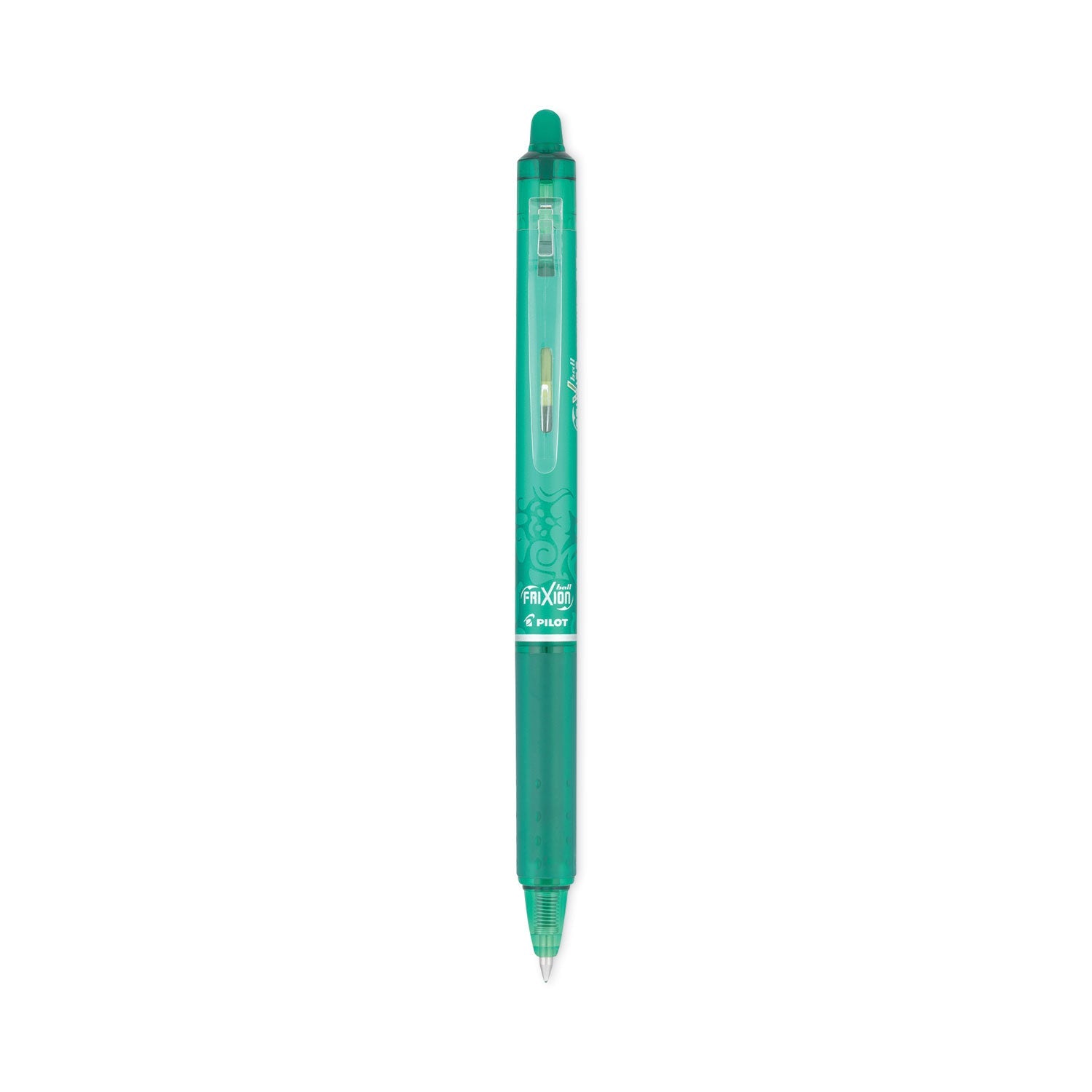 pilot-r-frixion-clicker-erasable-gel-pen-retractable-fine-0-7-mm-green-ink-green-barrel-dozen-pil31476_5