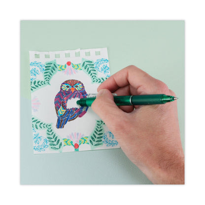 pilot-r-frixion-clicker-erasable-gel-pen-retractable-fine-0-7-mm-green-ink-green-barrel-dozen-pil31476_4
