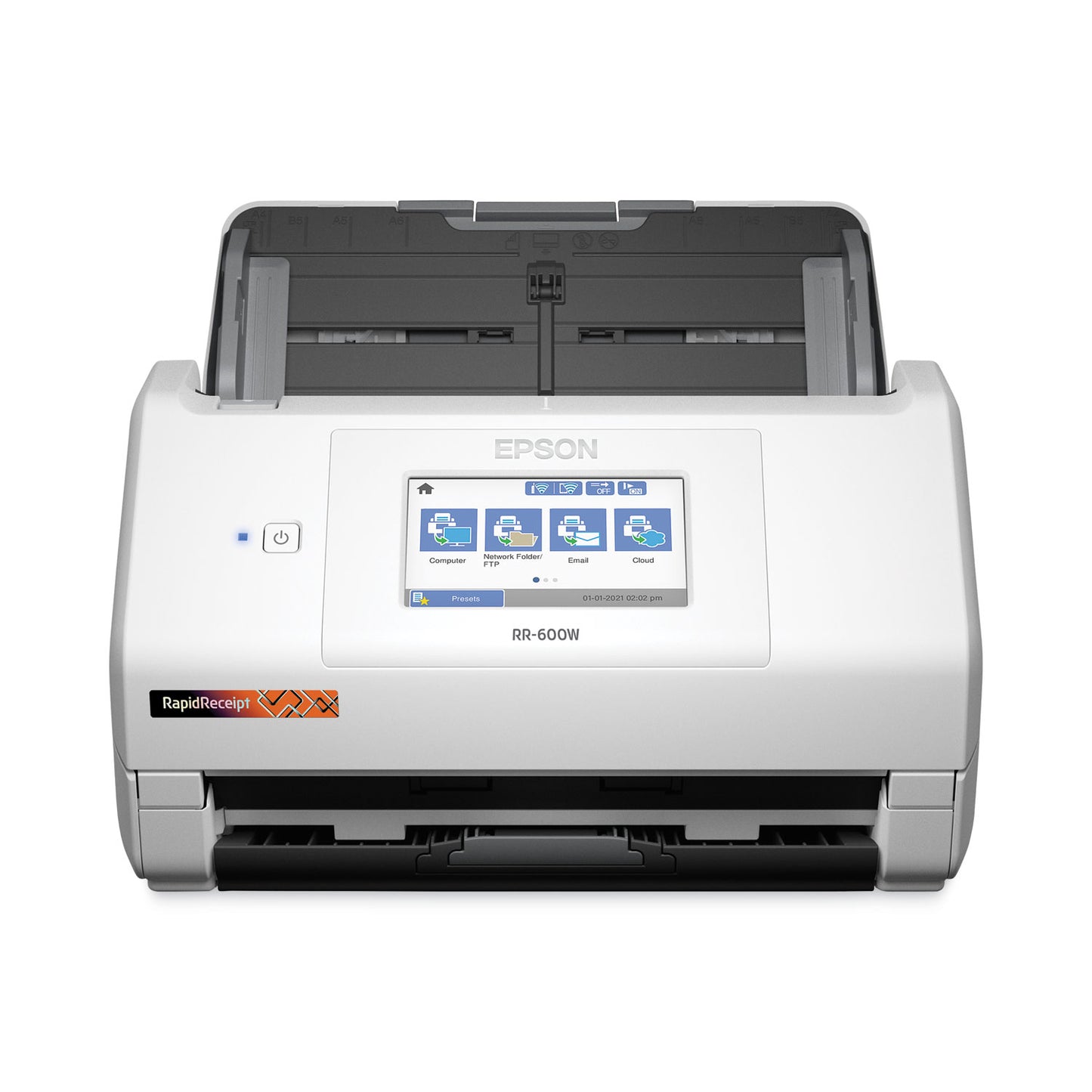 Epson® RapidReceipt RR-600W Scanner, Scans Up to 8.5 x 240, 600 dpi Optical Resolution (EPSB11B258202SE)