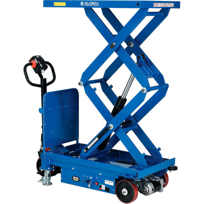 Global Industrial Self Propelled Mobile Scissor Lift Table, 40"L x 24"W, 2000 Lb. Cap. (WB988159)