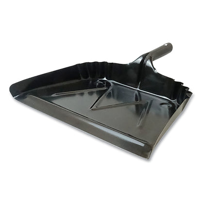 Weiler Dust Pans, 16 in x 15 in, 20 Gauge Steel, Black (804-71079)