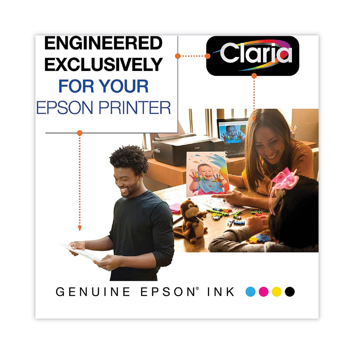 Epson® T222120S (T222) Claria Ink, 165 Page-Yield, Black (EPST222120S)