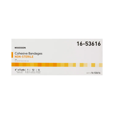 McKesson Cohesive Bandage 6 Inch X 5 Yard Self-Adherent Closure Tan NonSterile Standard Compression (520548_CS)