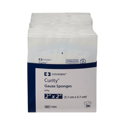 Curity™ Gauze Sponge 2 X 2 Inch 8-Ply Sterile 2 per Pack (401579_TR)