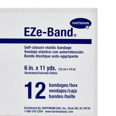 EZe-Band® LF Elastic Bandage 6 Inch X 11 Yard Double Length Double Hook and Loop Closure Tan NonSterile Standard Compression (478271_EA)