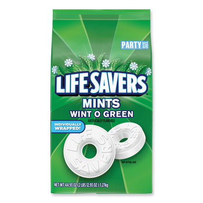 LifeSavers® Hard Candy Mints, Wint-O-Green, 44.93 oz Bag (LFS21524)