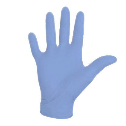 Aquasoft® Exam Glove Medium NonSterile Nitrile Standard Cuff Length Textured Fingertips Blue Chemo Tested (975530_BX)