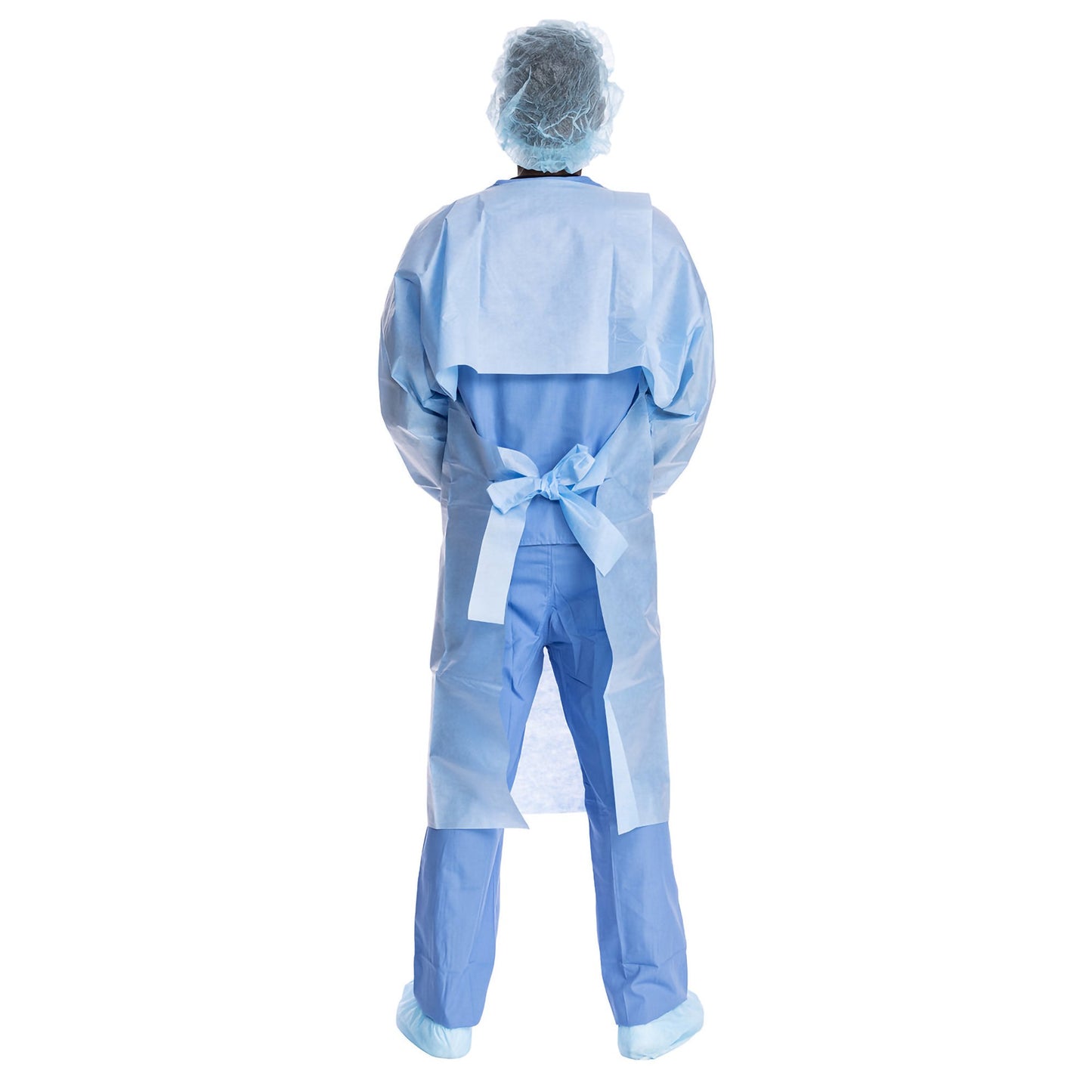 Halyard Protective Procedure Gown One Size Fits Most Blue NonSterile Not Rated Disposable (691480_PK)