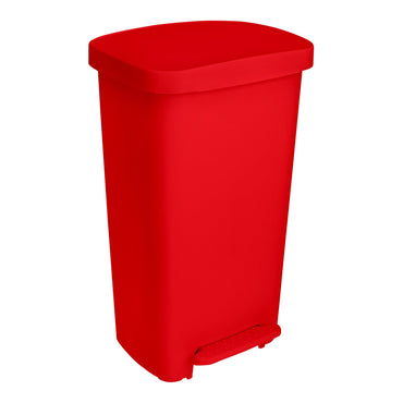 McKesson Trash Can 52 Quart / 13 gal. Red Plastic Rectangular (1223702_EA)