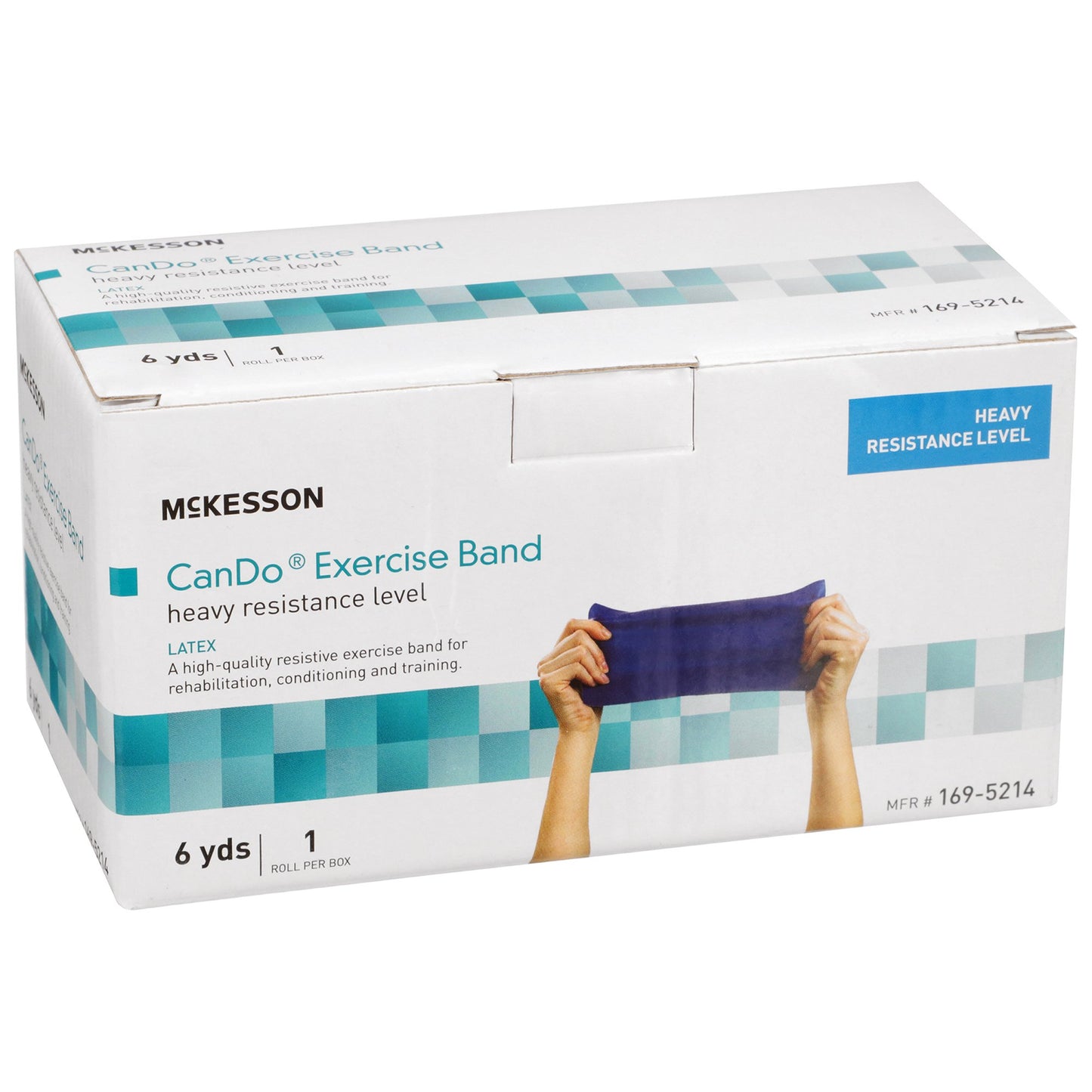 McKesson CanDo® Exercise Resistance Band Blue 5 Inch X 6 Yard Heavy Resistance (1073306_EA)
