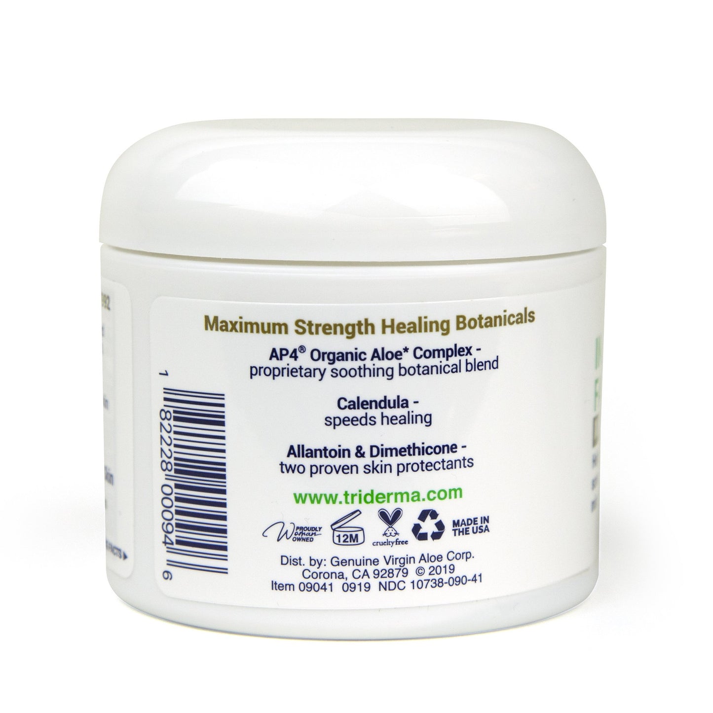 TriDerma® MD Intense Fast Healing Hand and Body Moisturizer 4 oz. Jar Unscented Cream (901965_EA)