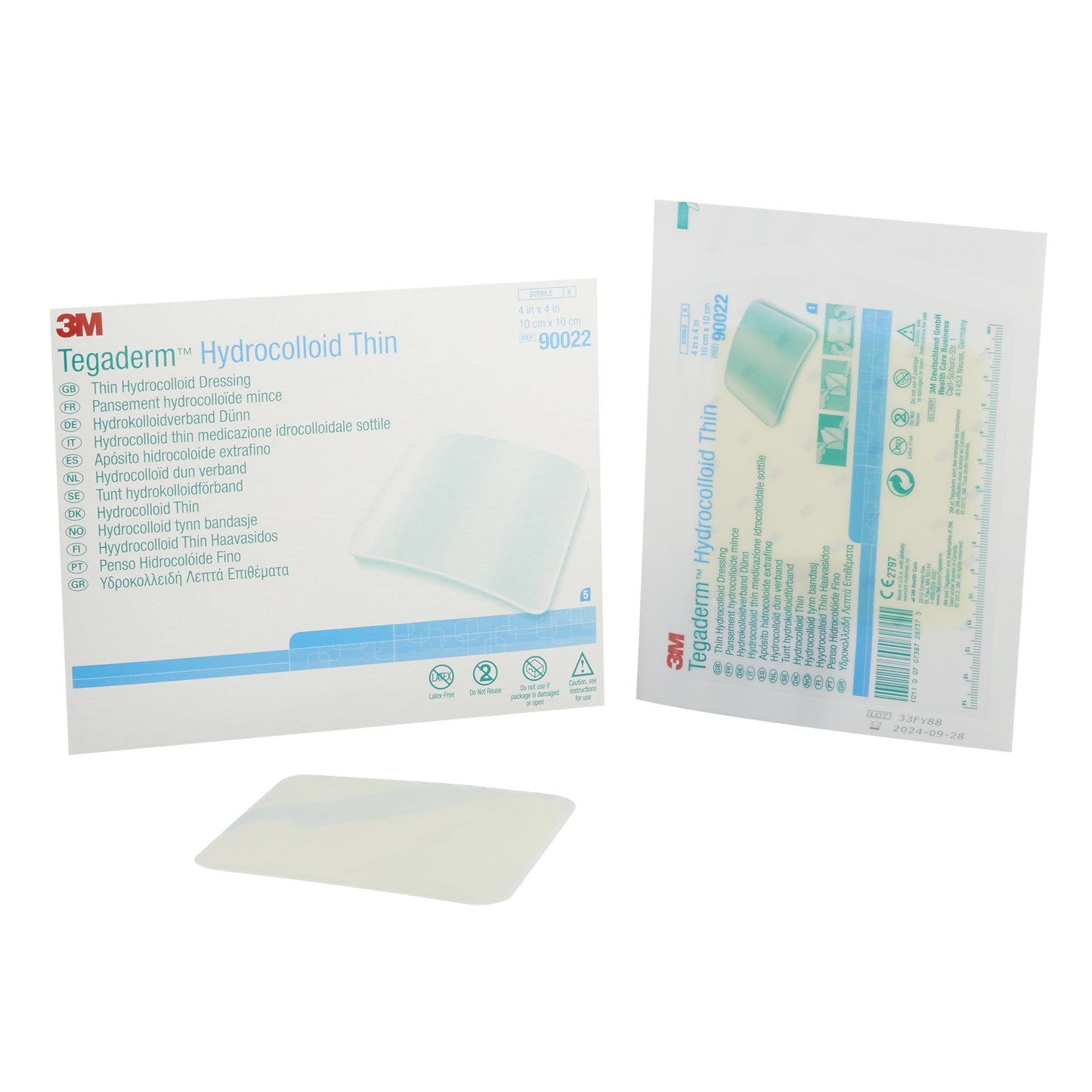 3M™ Tegaderm™ Thin Thin Hydrocolloid Dressing 4 X 4 Inch Square (223931_EA)