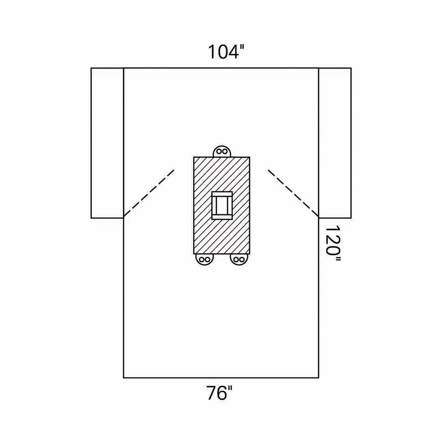 O&M Halyard Inc Abdominal Drape Laparotomy Drape 104 W X 76 W X 120 L Inch Sterile (139800_EA)