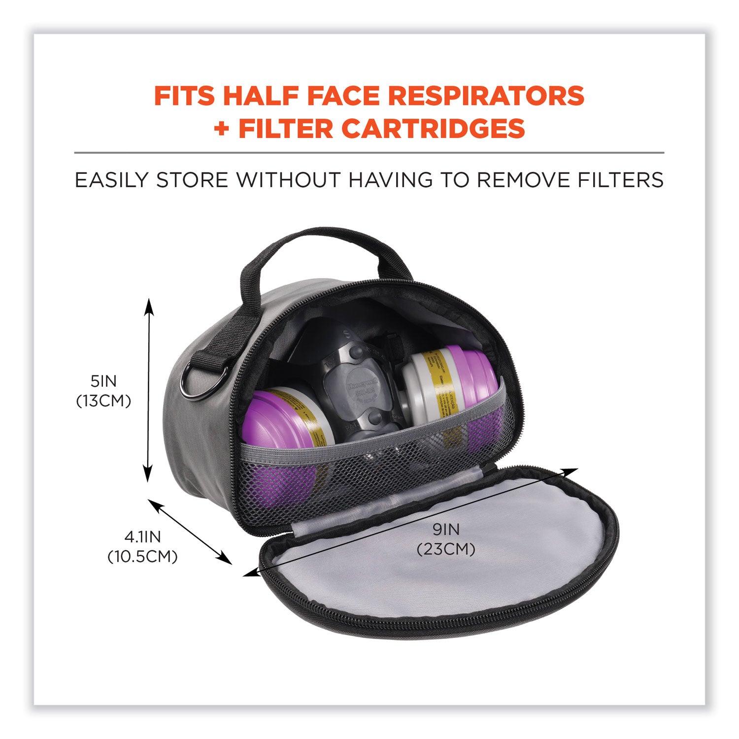 ergodyne-arsenal-5187-clamshell-half-respirator-bag-with-zipper-closure-num-ego13187_3