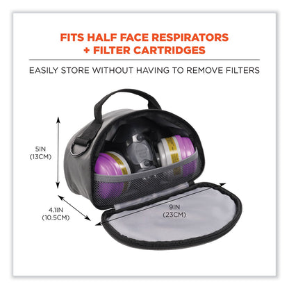 ergodyne-arsenal-5187-clamshell-half-respirator-bag-with-zipper-closure-num-ego13187_3