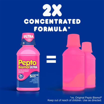 Pepto Bismol® Ultra Anti-Diarrheal 262 mg Strength Liquid 8 oz. (651063_EA)