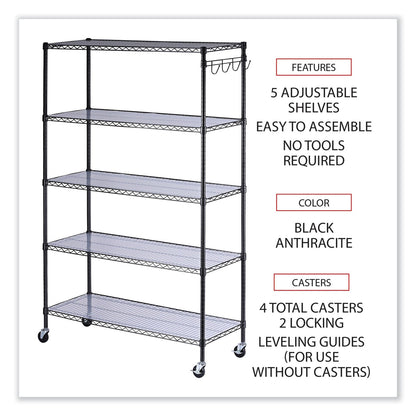 alera-5-shelf-wire-shelving-kit-with-casters-and-shelf-liners-num-alesw654818ba_3