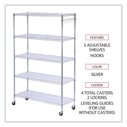 alera-5-shelf-wire-shelving-kit-with-casters-and-shelf-liners-num-alesw654818sr_3