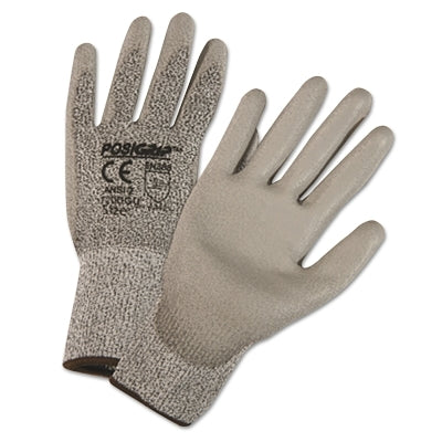 West Chester 720DGU Palm Coated HPPE Gloves, X-Small, Gray (112-720DGUXS)