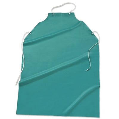 West Chester Vinyl Raw Edge Aprons, 35 in X 45 in, Vinyl, Green (112-UG-20-45)