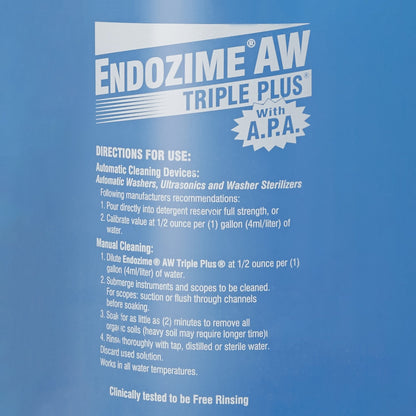 Endozime® AW Triple Plus® with APA Multi-Enzymatic Instrument Detergent Liquid 1 gal. Jug Tropical Scent (866176_EA)
