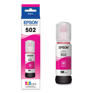 Epson® T502320-S (502) Ink, 6,000 Page-Yield, Magenta (EPST502320S)