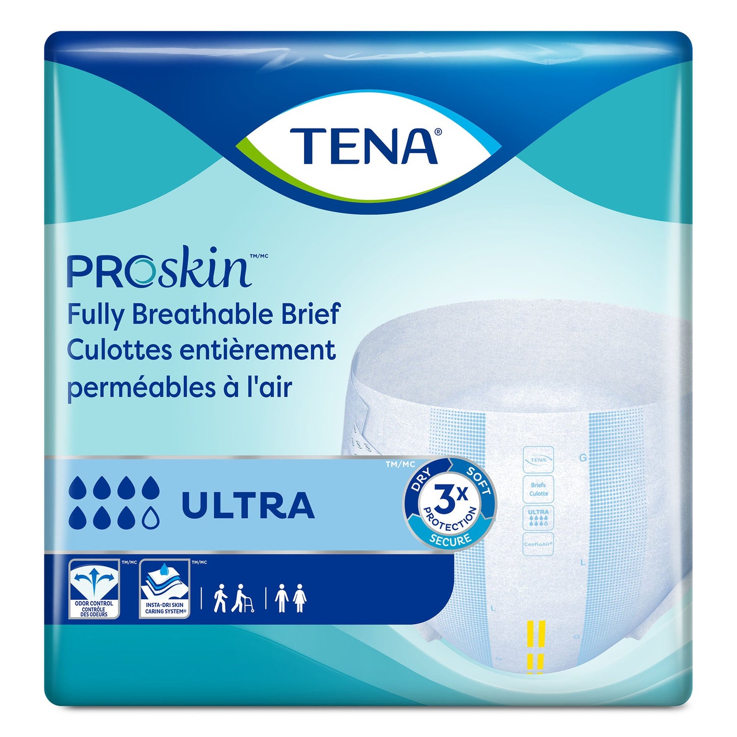 TENA ProSkin™ Ultra Unisex Adult Incontinence Brief Large Disposable Heavy Absorbency (321487_BG)