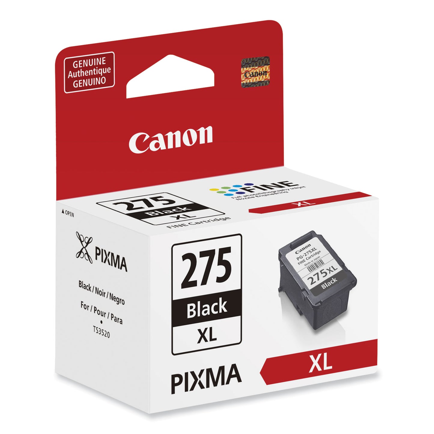 Canon® 4981C001 (PG-275XL) Chromalife 100 High-Yield Ink, 400 Page-Yield, Black (CNM4981C001)