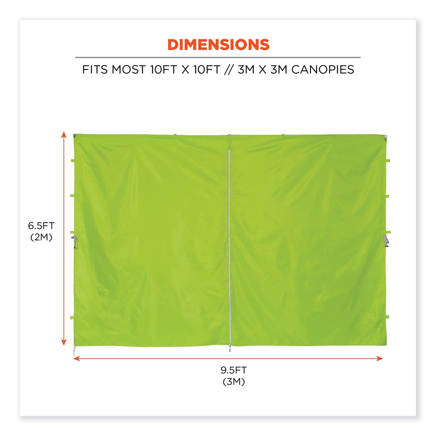 ergodyne-shax-6096-pop-up-tent-sidewall-with-zipper-num-ego12978_4