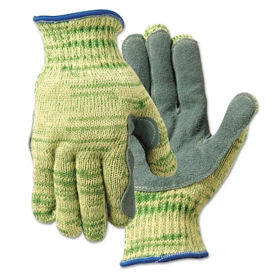 Wells Lamont Whizard Metalguard Mastergrip Gloves, Large, Gray/Green/Yellow (815-1880LLP)