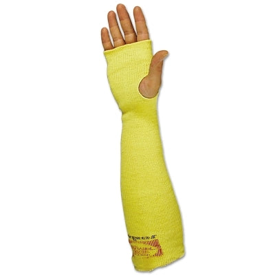 Wells Lamont Kevlar® Sleeve, Thumb Hole, 18 in L, Elastic Closure, One Size Fits Most, Yellow (815-SK-18H)
