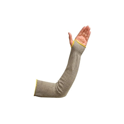 Wells Lamont Flame and Cut-Resistant Sleeve, w/Thumbhole, 18 in L, Elastic Both Ends, White/Yellow/Bk (815-SKC-18H)