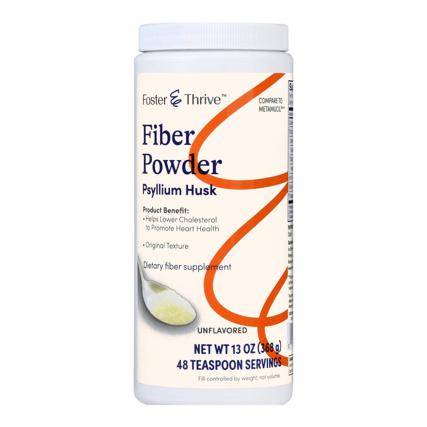 Foster & Thrive™ Fiber Supplement Original Flavor Powder 13 oz. Psyllium Husk (1238905_EA)