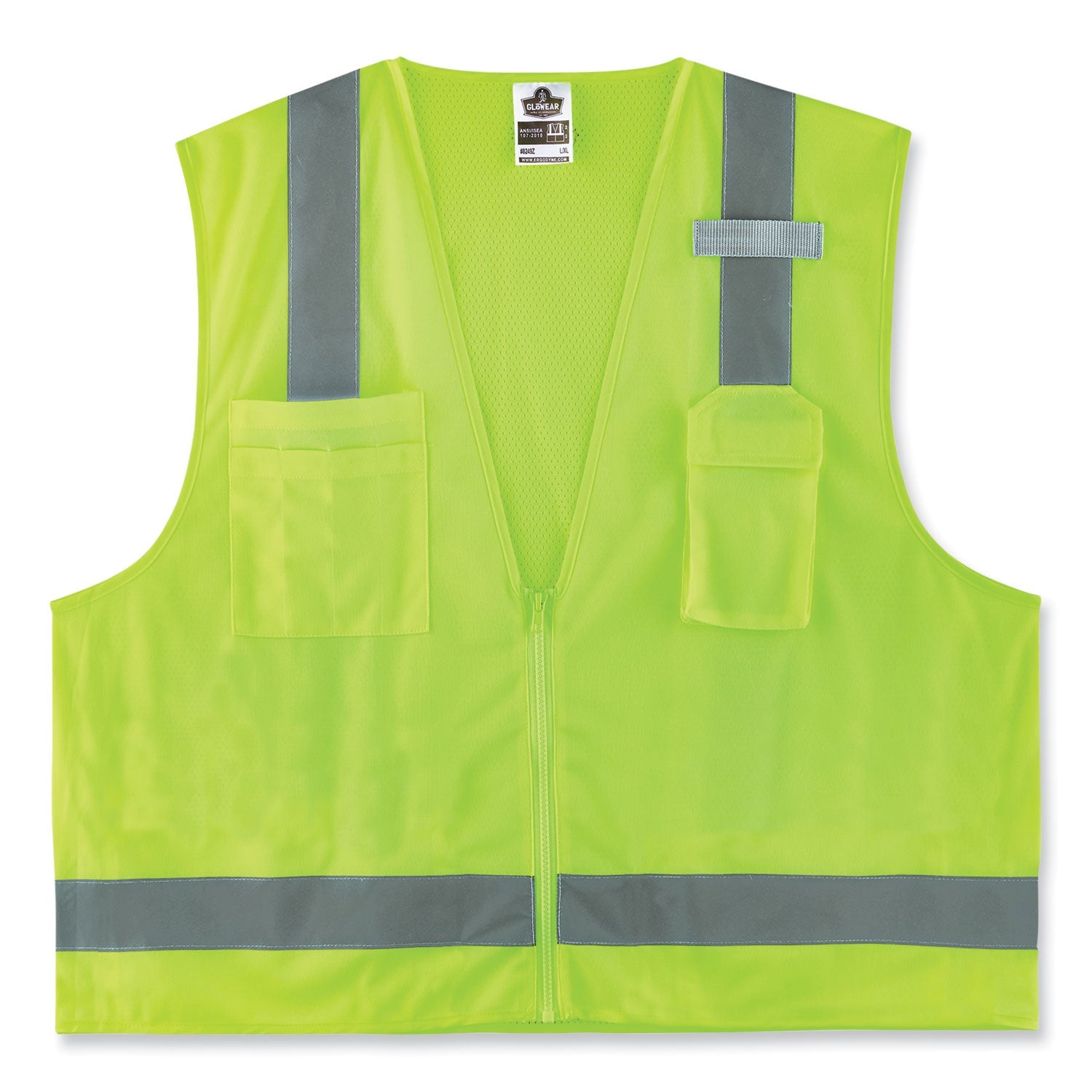 ergodyne-glowear-8249z-s-single-size-class-2-economy-surveyors-zipper-vest-num-ego24503_1