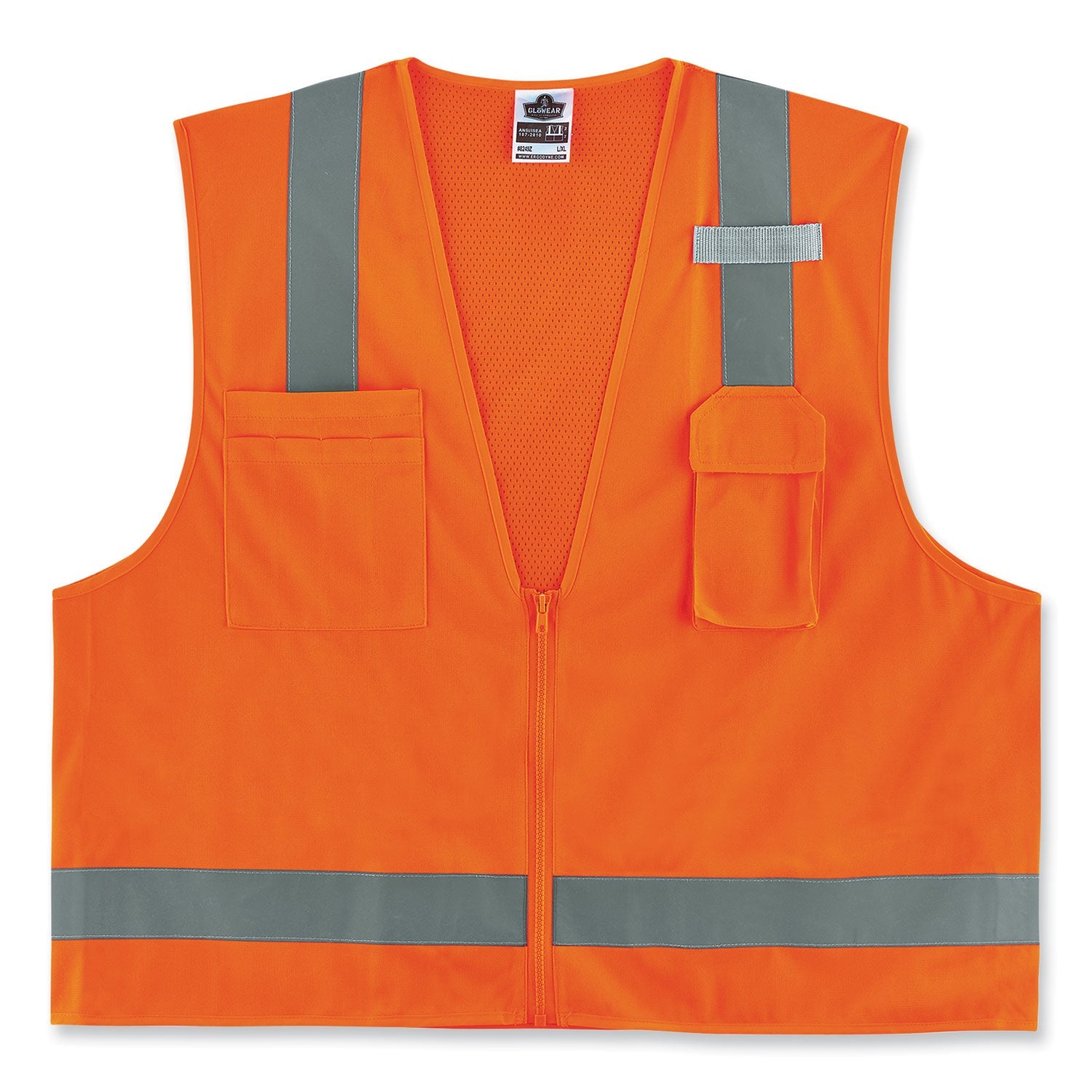 ergodyne-glowear-8249z-s-single-size-class-2-economy-surveyors-zipper-vest-num-ego24518_1