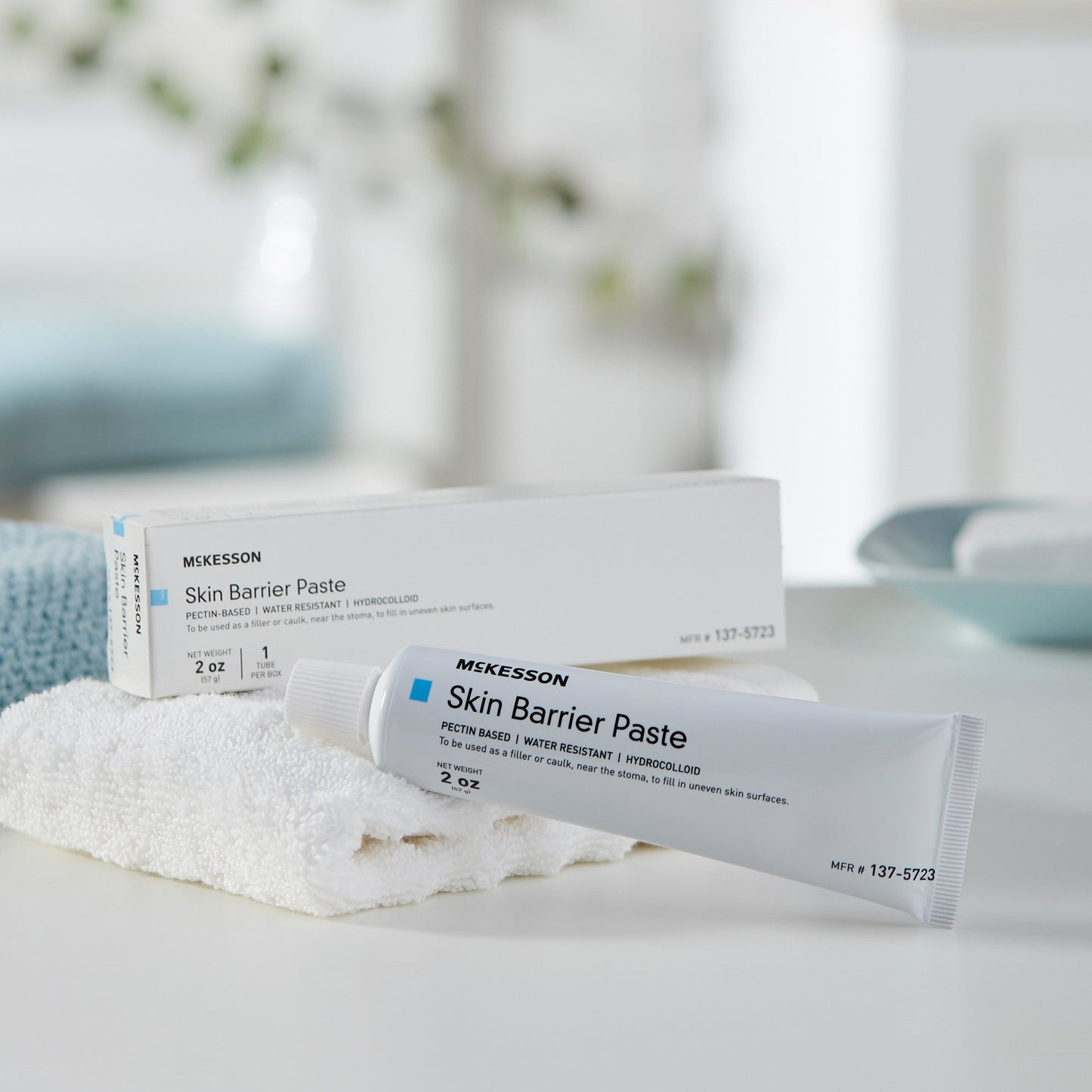 McKesson Ostomy Barrier Paste 2 oz. Tube, Pectin-Based, Protective Skin Barrier (1081295_CS)