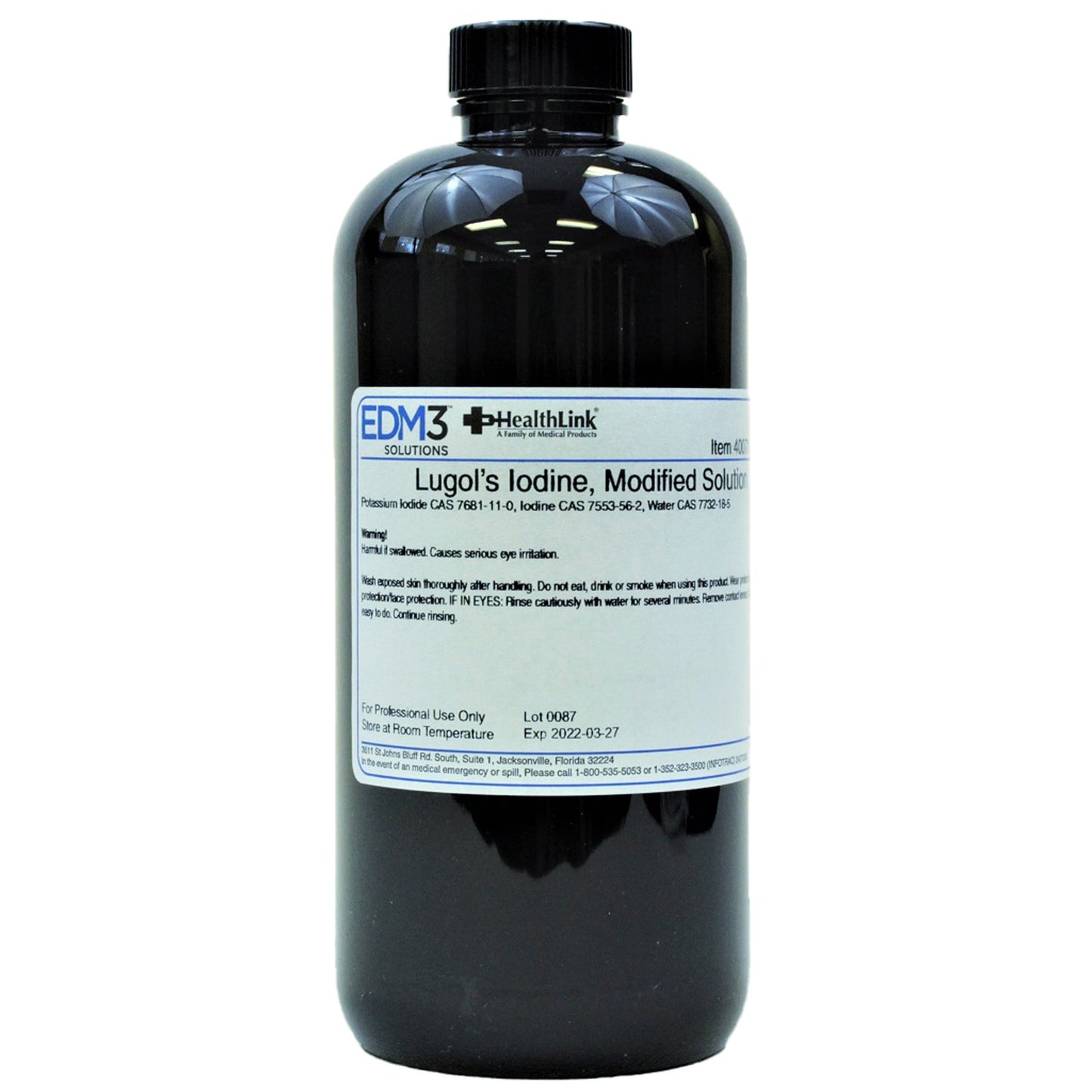 EDM 3 LLC Modified Lugol's Iodine Stain, 2.1% 16 oz. (637384_EA)