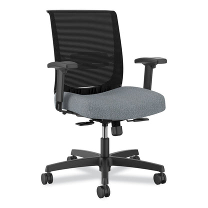 HON® Convergence Mid-Back Task Chair, Up to 275 lb, 16.5" to 21" Seat Ht, Basalt Seat, Black Back/Frame (HONCMY1AAPX25)