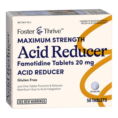 Foster & Thrive™ Antacid 20 mg Strength Tablet 50 per Bottle (1238987_BT)