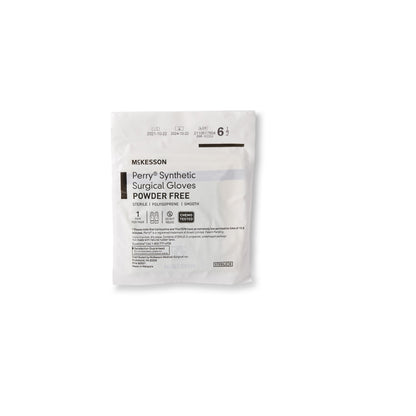 McKesson Perry® Performance Plus Surgical Glove Size 6.5 Sterile Polyisoprene Standard Cuff Length Smooth Green Chemo Tested (1044721_BX)