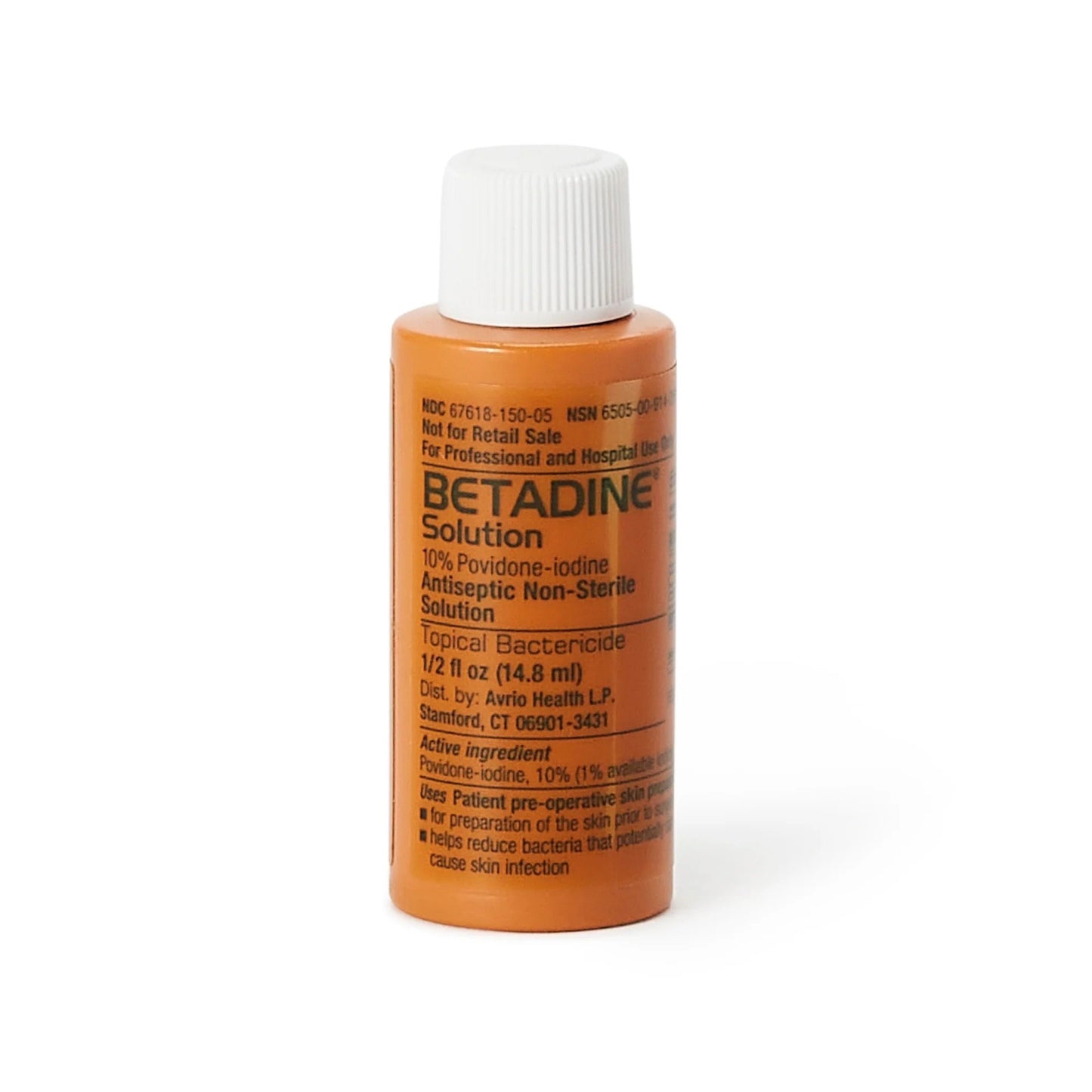 Betadine® Skin Prep Solution 1/2 oz. Bottle 10% Strength Povidone-Iodine NonSterile (1257422_CS)