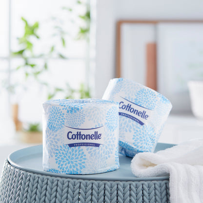 Kleenex® Cottonelle® Professional Toilet Tissue White 2-Ply Standard Size Cored Roll 451 Sheets 4 X 4 Inch (506914_CS)